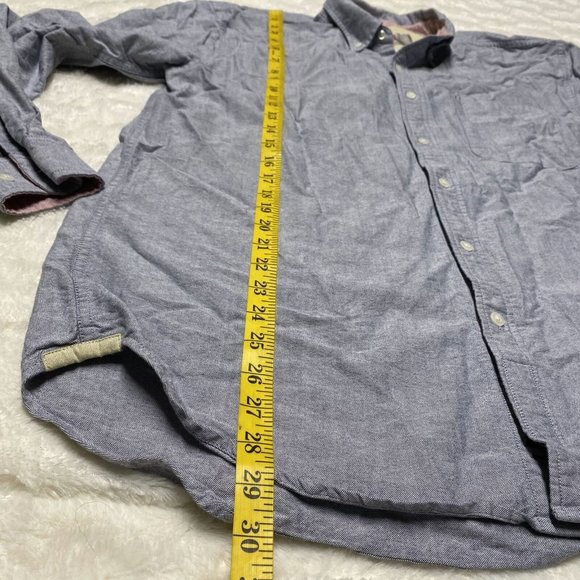 The Territory Ahead Shirt Mens Large Gray Flannel Cotton Long Sleeve Button-Down - Picture 7 of 11